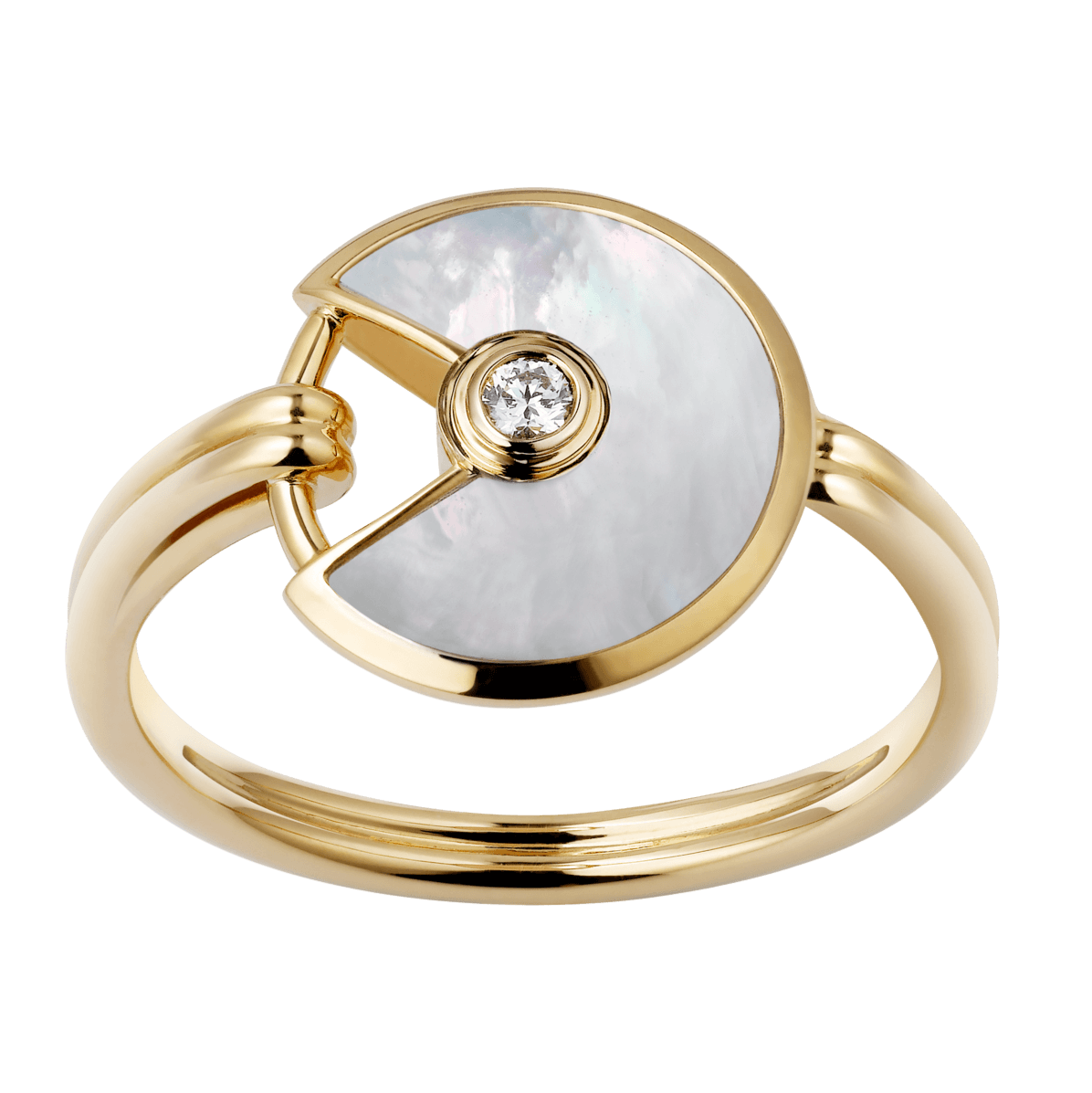 KDY-B4217600 bezel set round lucky amulet 12mm ring