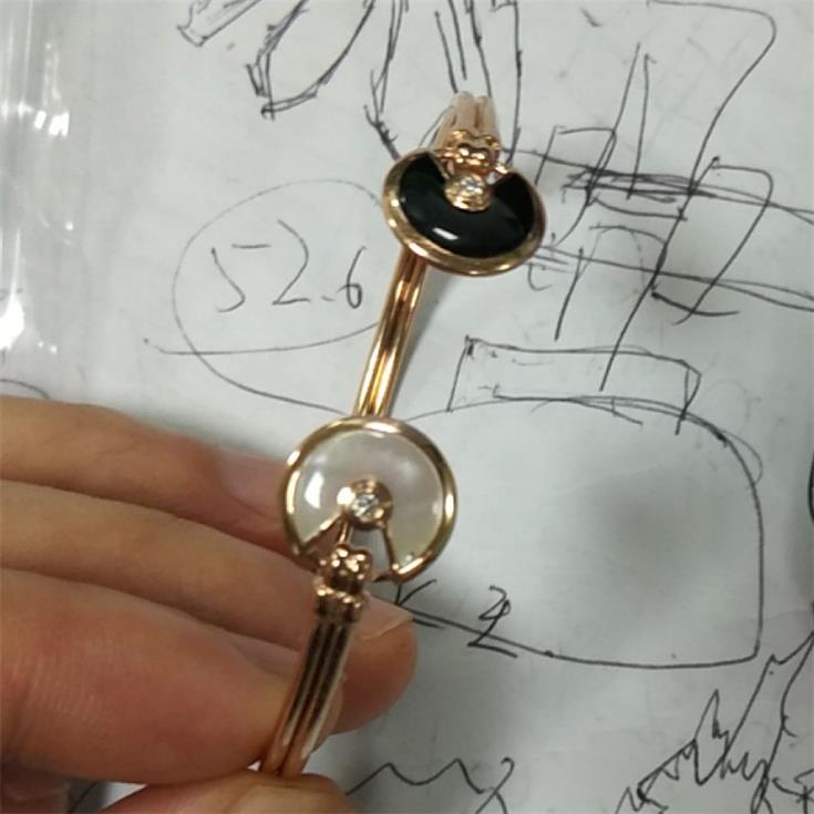KDY-B6050717 Ring Lucky Amulet Open Bracelet