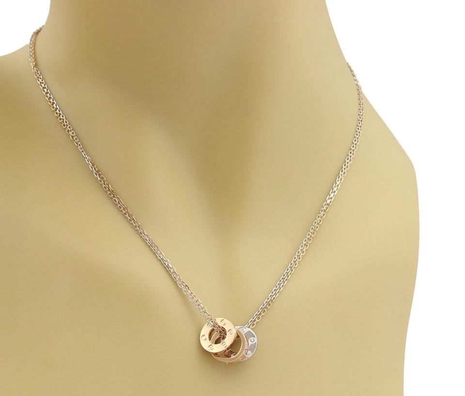 KDY-B7219700 screw three-ring double chain color-separated pendant