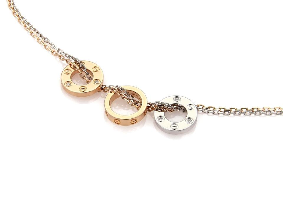 KDY-B7219700 screw three-ring double chain color-separated pendant