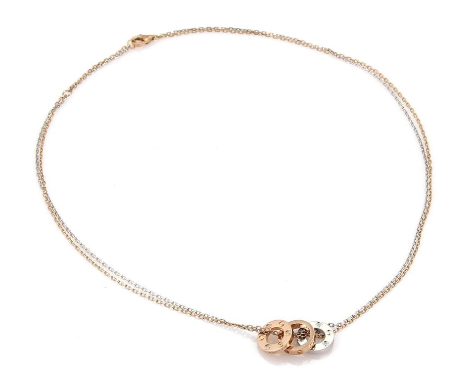 KDY-B7219700 screw three-ring double chain color-separated pendant