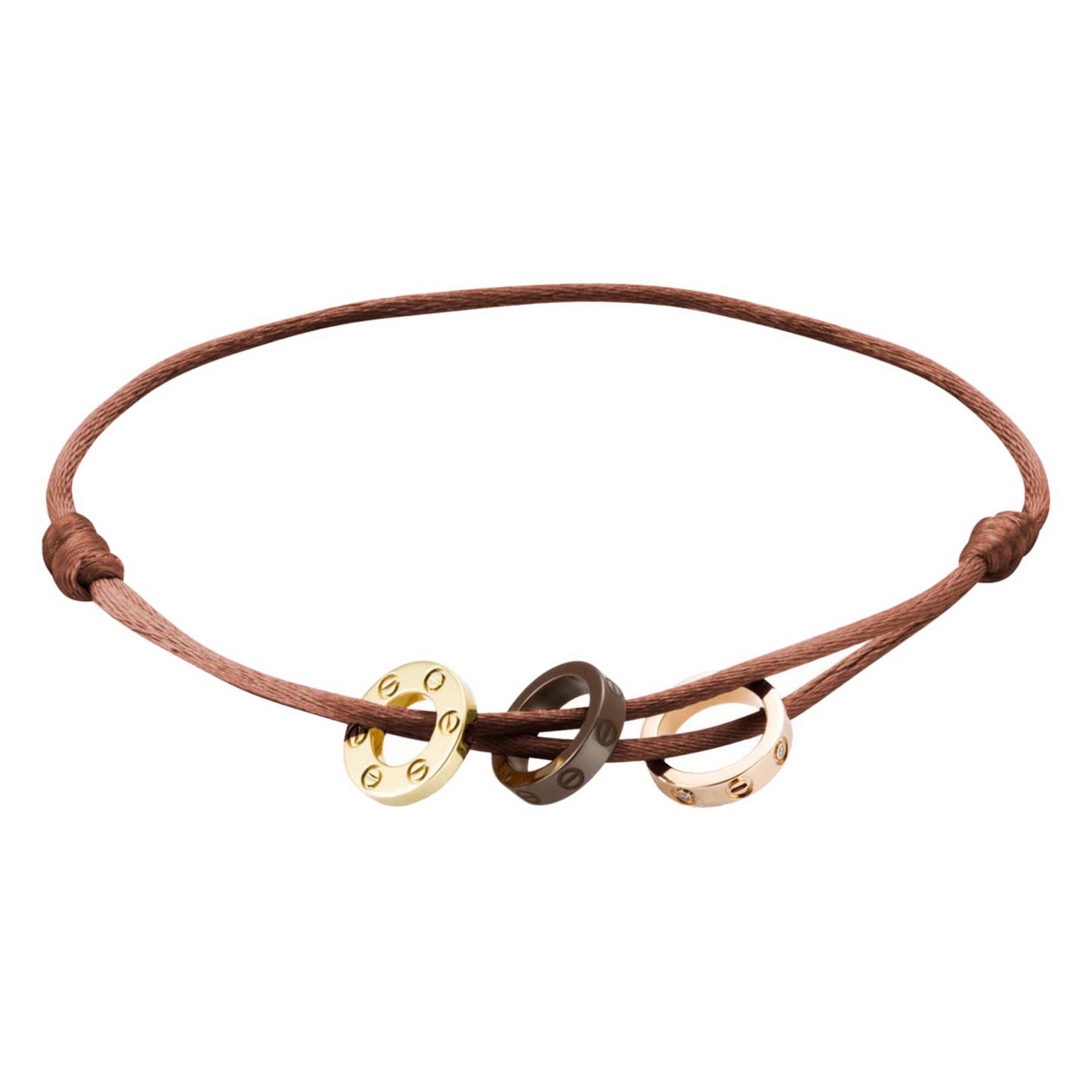 KDY-B6038500 screw three-ring ceramic bracelet 4 diamond bracelet