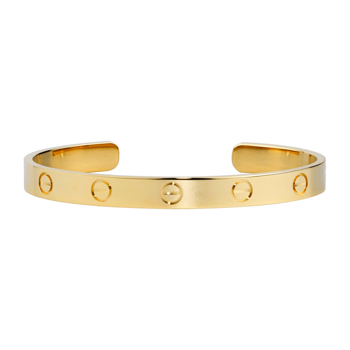 KDY-B6032417 light gold screw open bracelet