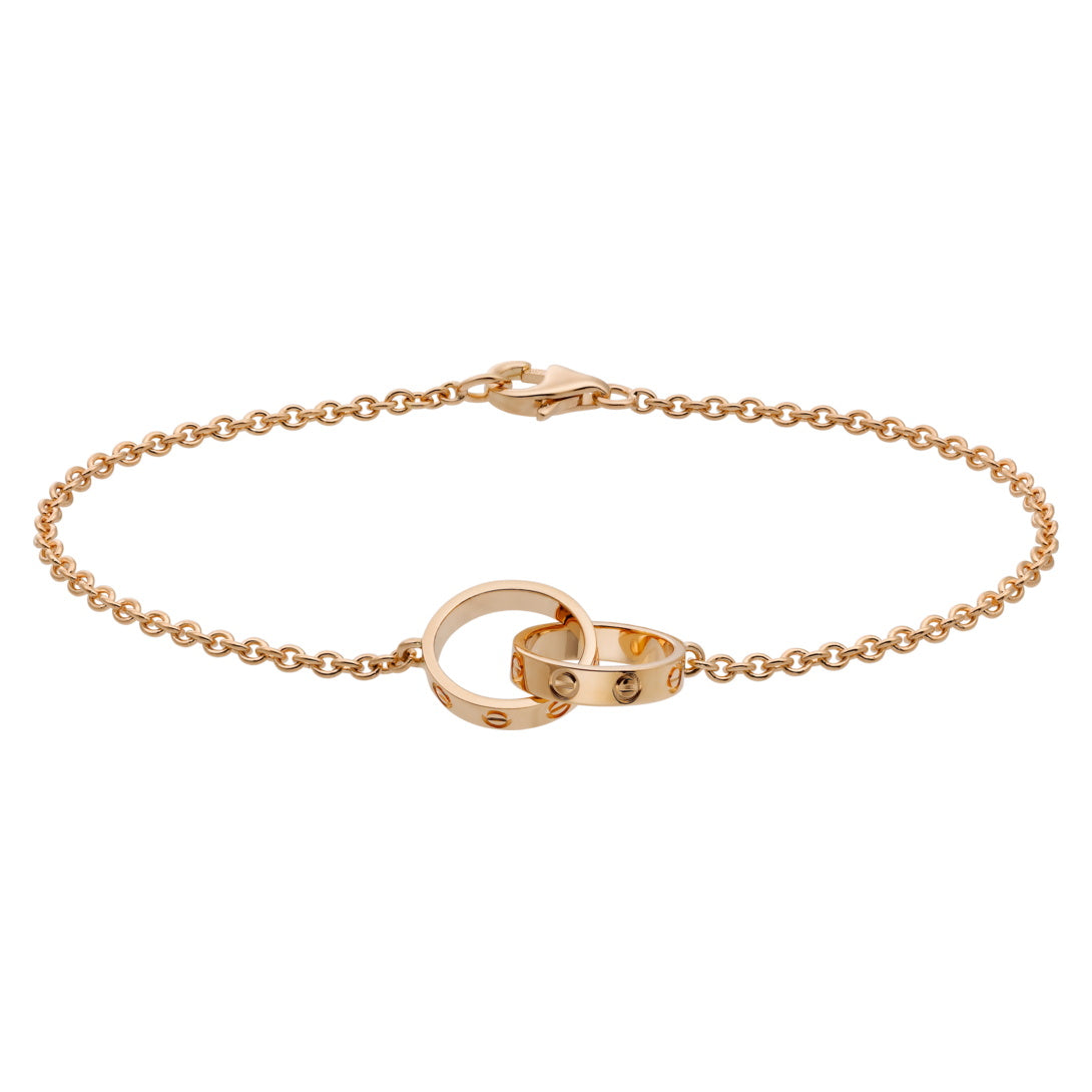 KDY-B6027000 light gold screw double ring bracelet