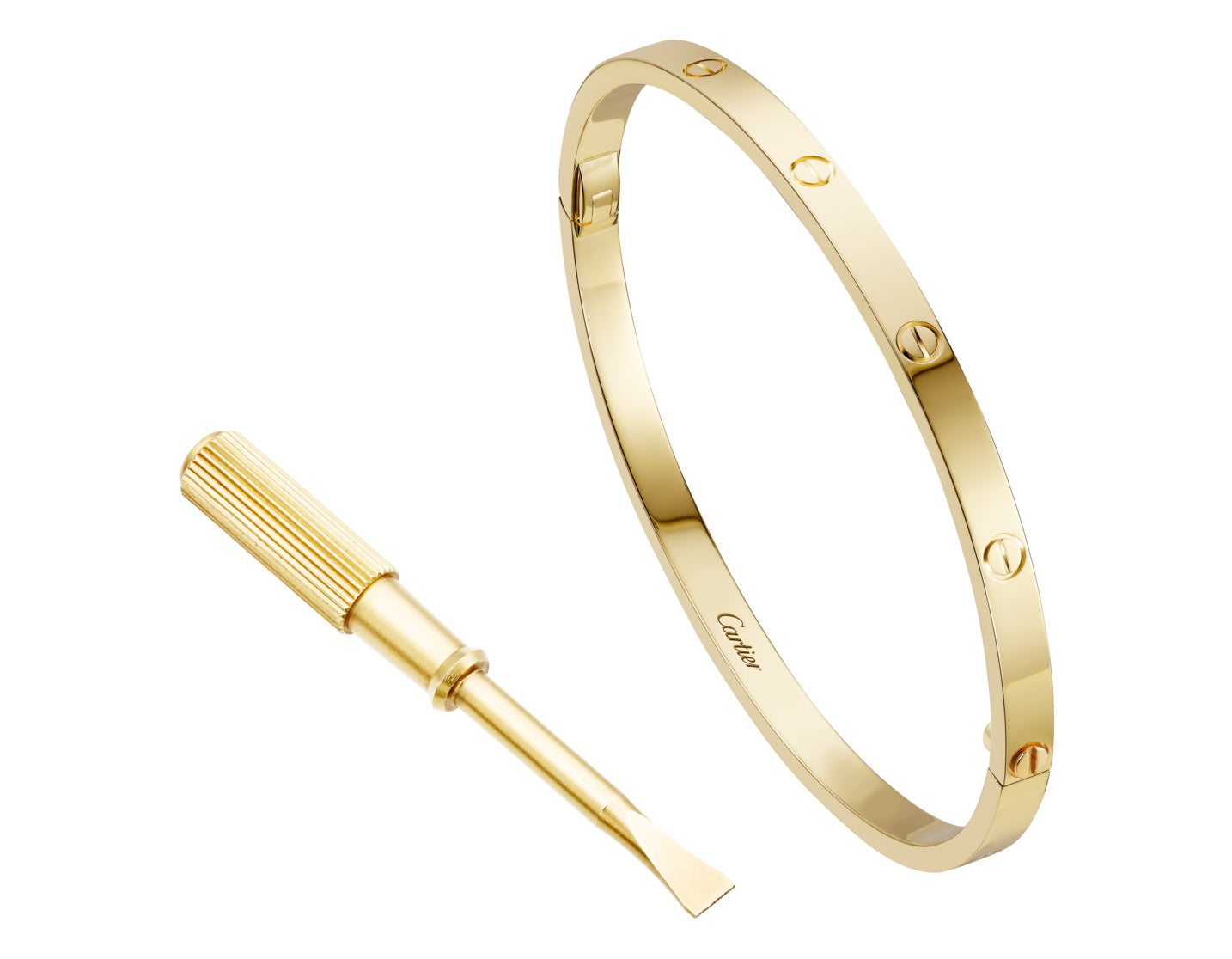 KDY-B6047417 narrow version screw customer version light gold bracelet