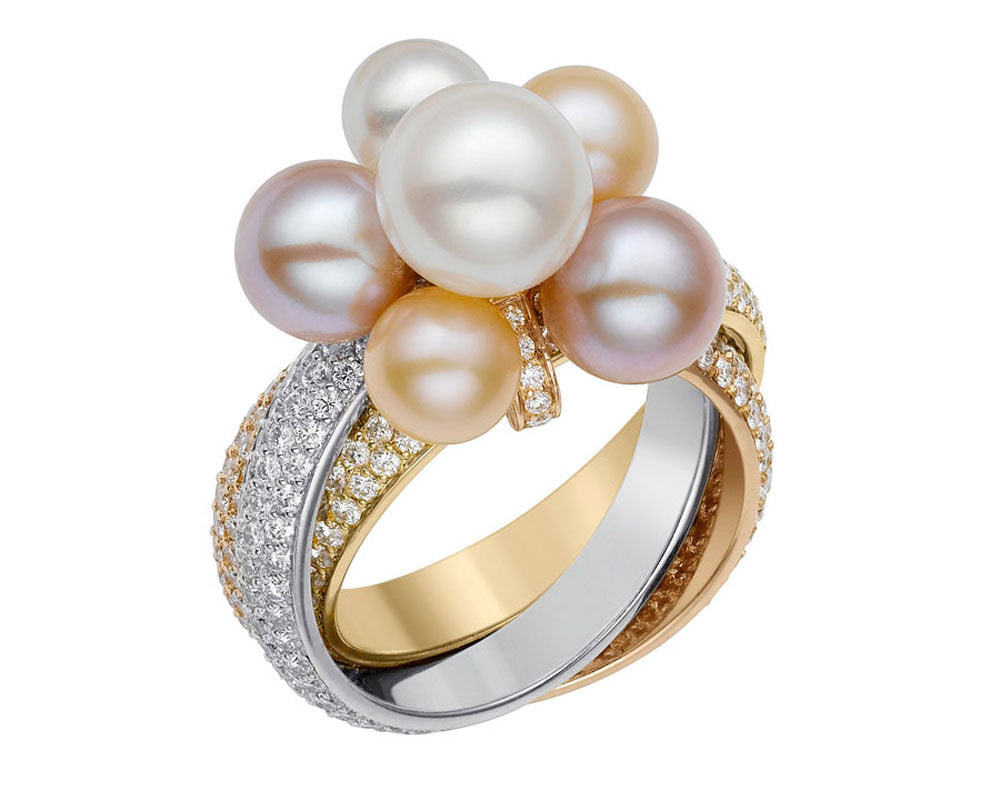 KDY-B2768324 Pearl three-ring color ring