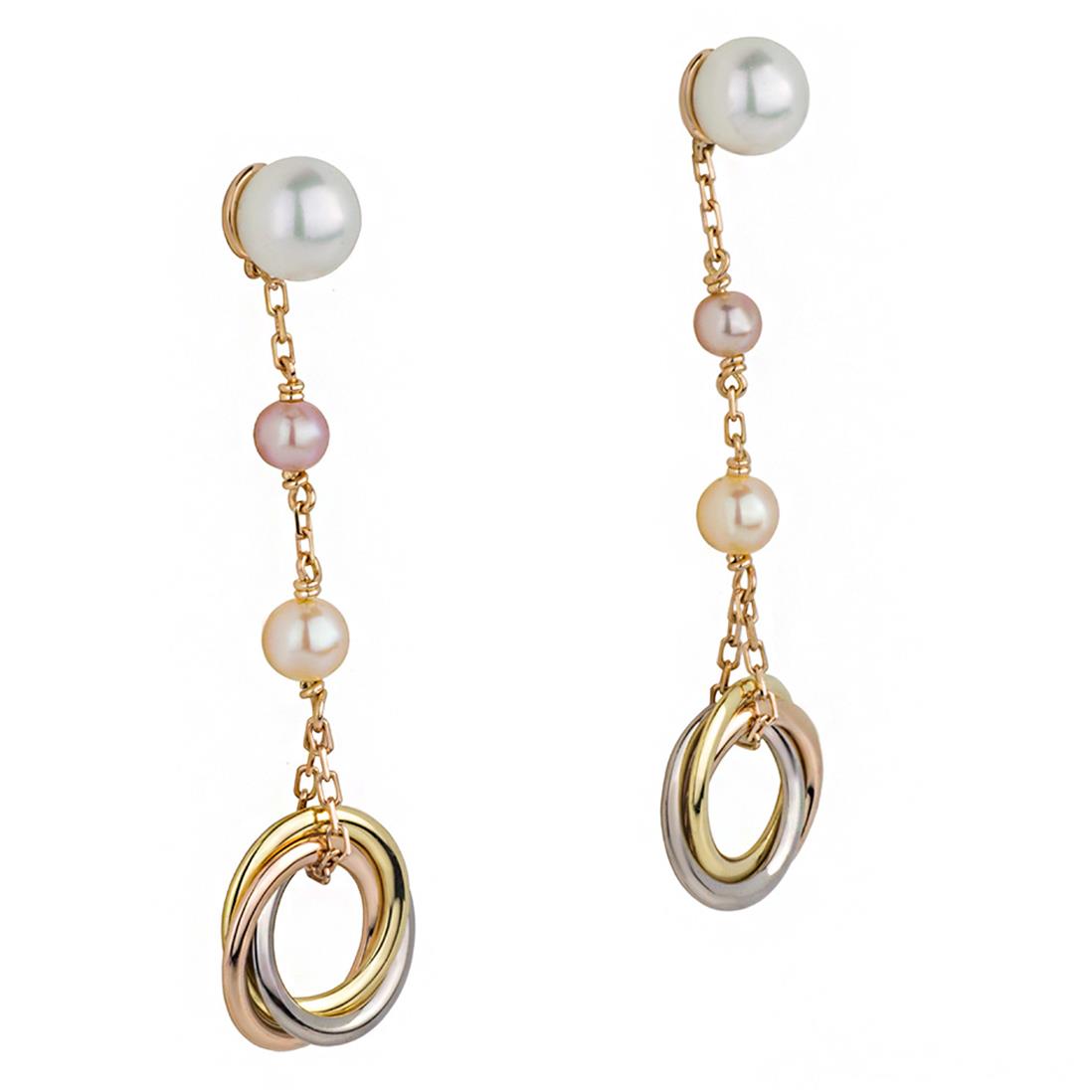 KDY-B8043500 three-color pearl earrings