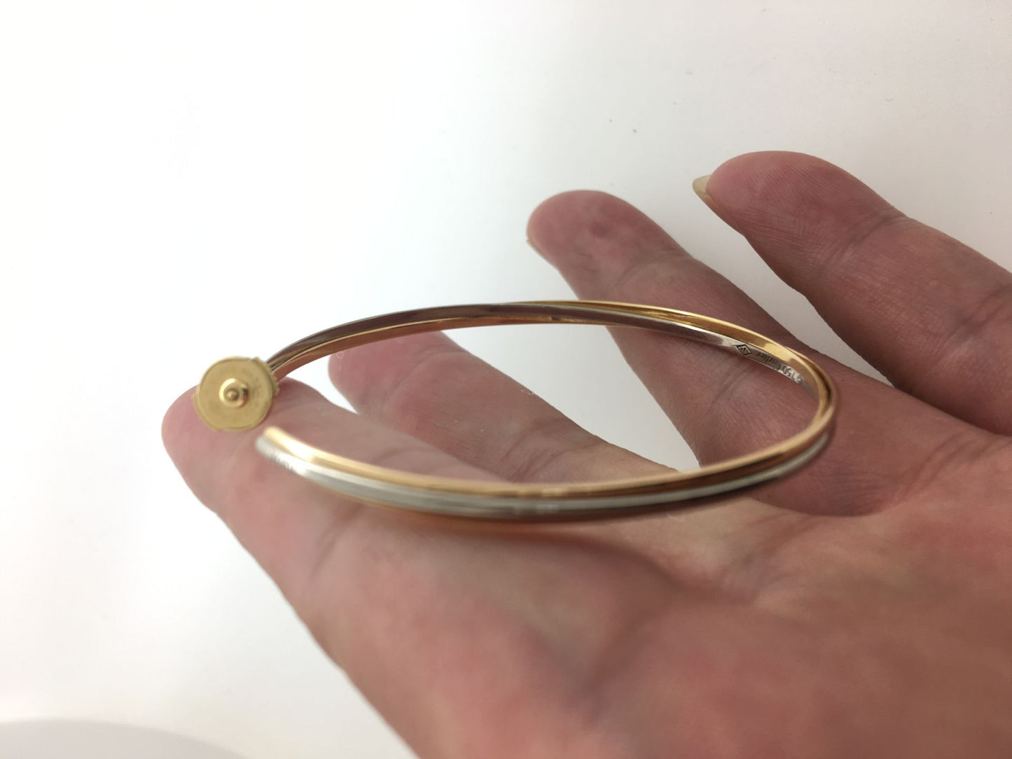 KDY-B8020100 three-ring color-separated large hoop earrings