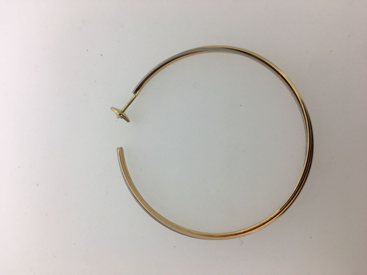 KDY-B8020100 three-ring color-separated large hoop earrings