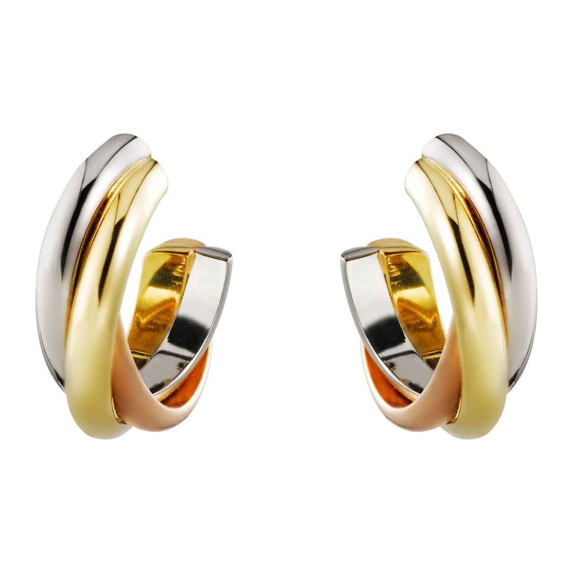 KDY-B8017100 guest version three-ring color earrings and ear clips