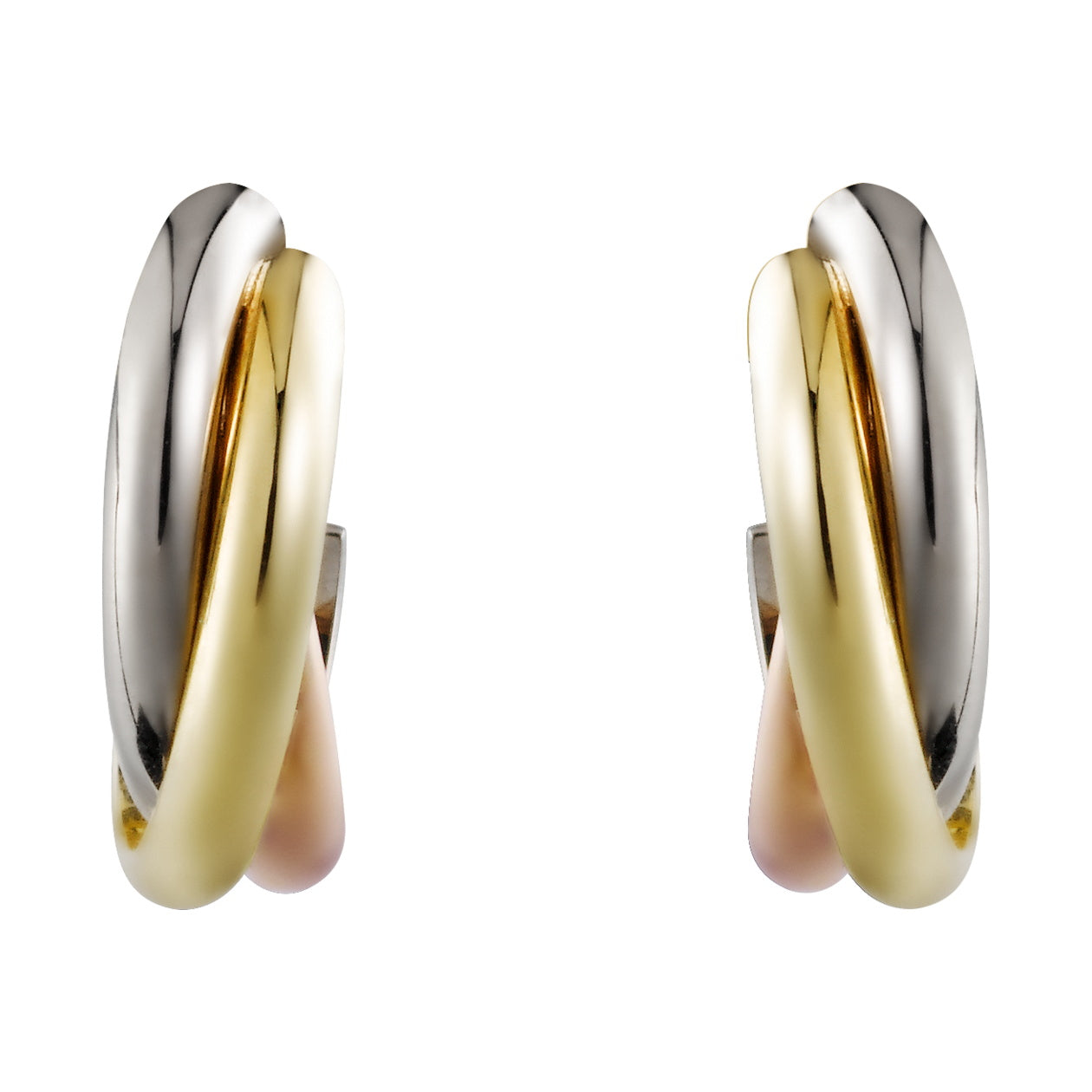 KDY-B8017100 guest version three-ring color earrings and ear clips