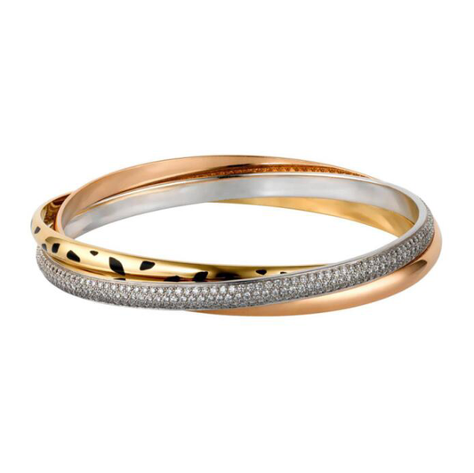 KDY-N6037917 three-ring three-color leopard print bracelet
