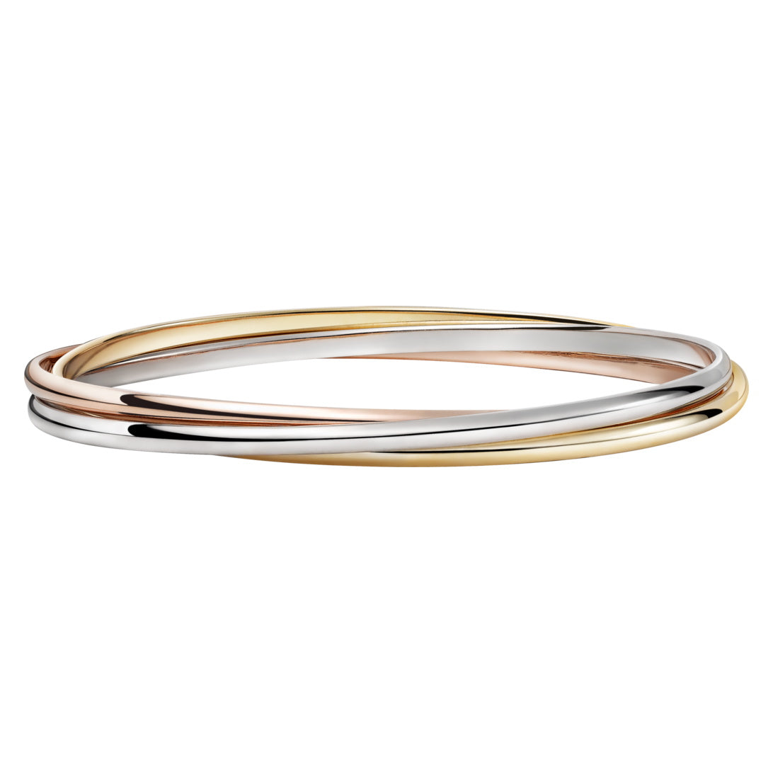 KDY-B6050217 light gold three-ring three-color bracelet