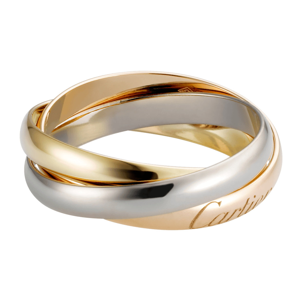 KDY-B4086100 2.8mm small light gold three-ring color ring