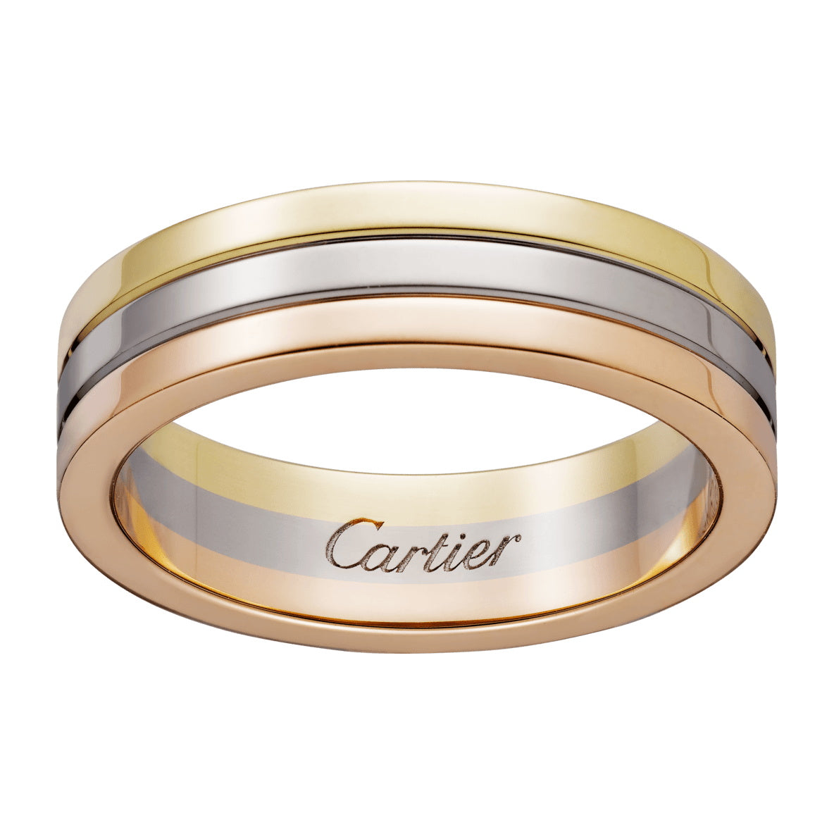 KDY-B4052100 straight three-color ring wedding strip
