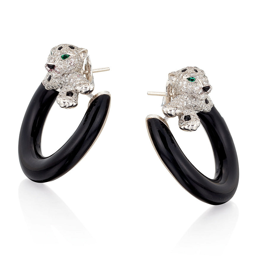 KDY-H8000073 Two-Legged Leopard Earrings