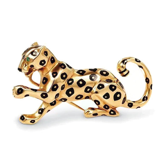 KDY-N6166102 leopard brooch