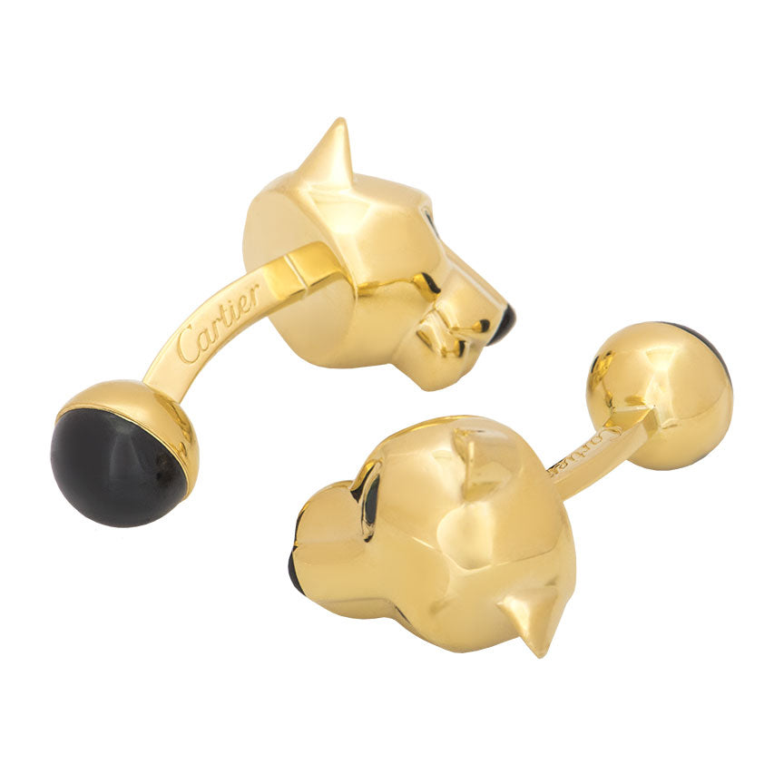 KDY-T1220747 leopard head cufflinks