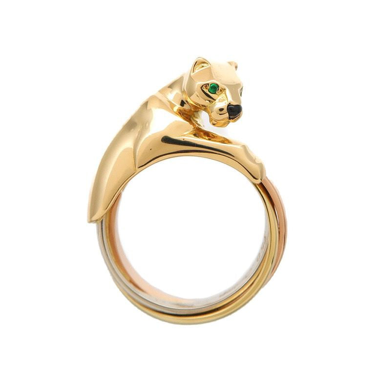KDY-N3933721 three-color ring leopard ring two-legged leopard