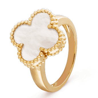 VCARA41101 15MM guest version four-leaf clover ring 11#