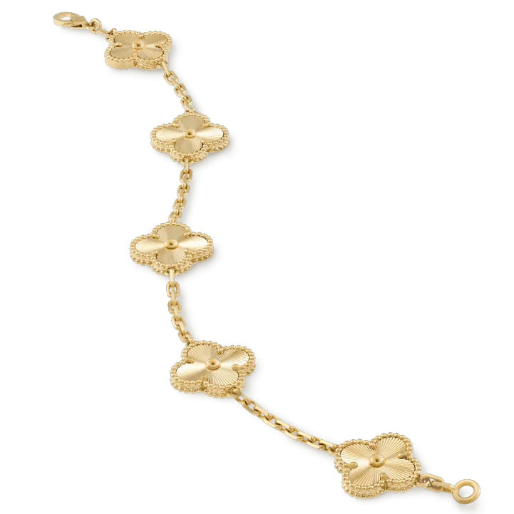 VCARP3JK00 Approx. 15mm five-leaf clover bracelet