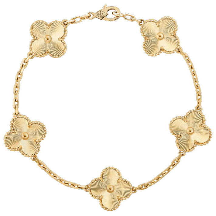 VCARP3JK00 Approx. 15mm five-leaf clover bracelet