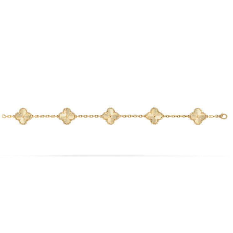 VCARP3JK00 Approx. 15mm five-leaf clover bracelet