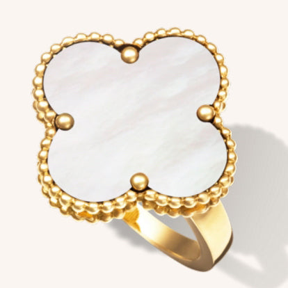 VCARF78900 About 20mm four-leaf clover ring 66#