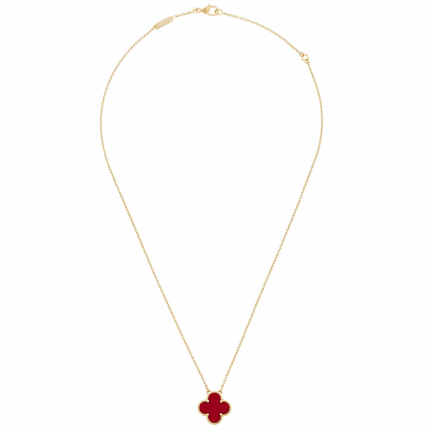 VCARD38500 15mm guest version four-leaf clover bead chain pendant
