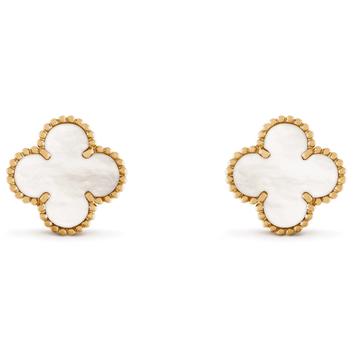 VCARA44100 15mm four-leaf clover ear clip