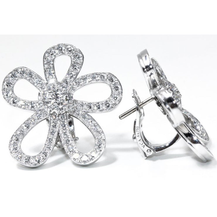 VCARF99000 five-leaf flower six-circuit one ear clip 28.3mm