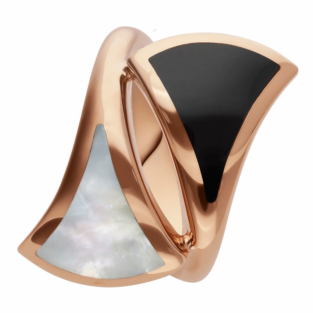 BGL-AN857955 fan-shaped skirt, fan and trumpet style light gold white shell ring