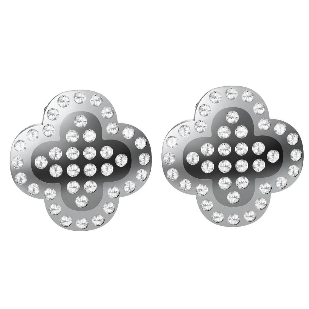 VCA4690357 20.2mm满钻四叶草耳夹