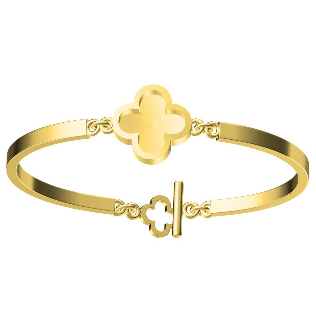 VCA6675701 wave four-leaf clover (16#) bracelet