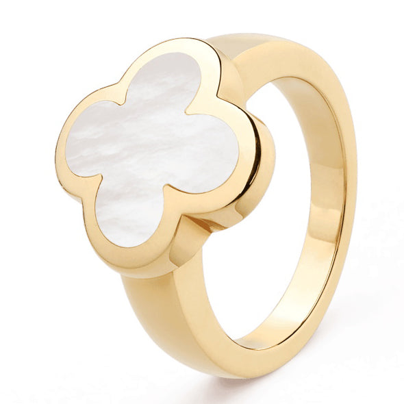 VCARB13800 16mm four-leaf clover ring