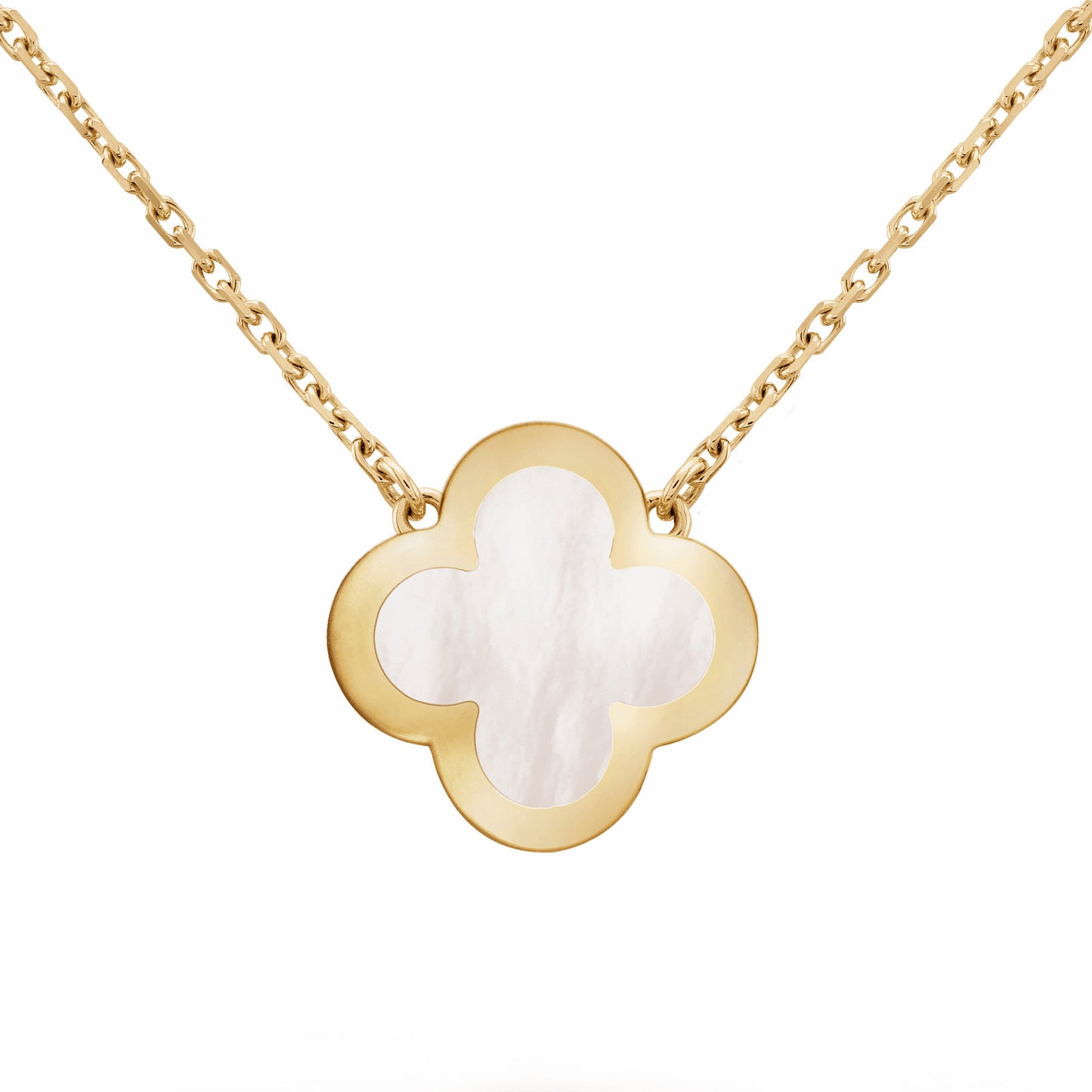 VCARA39700 16mm guest version four-leaf clover tether chain pendant