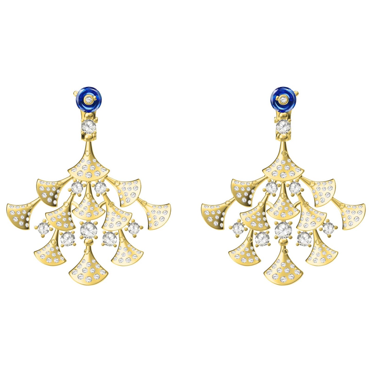 BGL-OR877256 horn earrings scalloped fan skirt