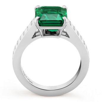 VCARO9HC00 octagonal gemstone square ring 52#