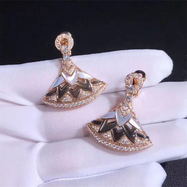 BGL-OR431703 agate ginkgo leaf fan skirt earrings