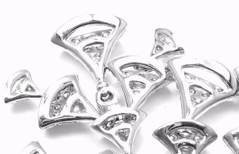 BGL-OR765188 fan-shaped large set of full diamond fan skirt earrings