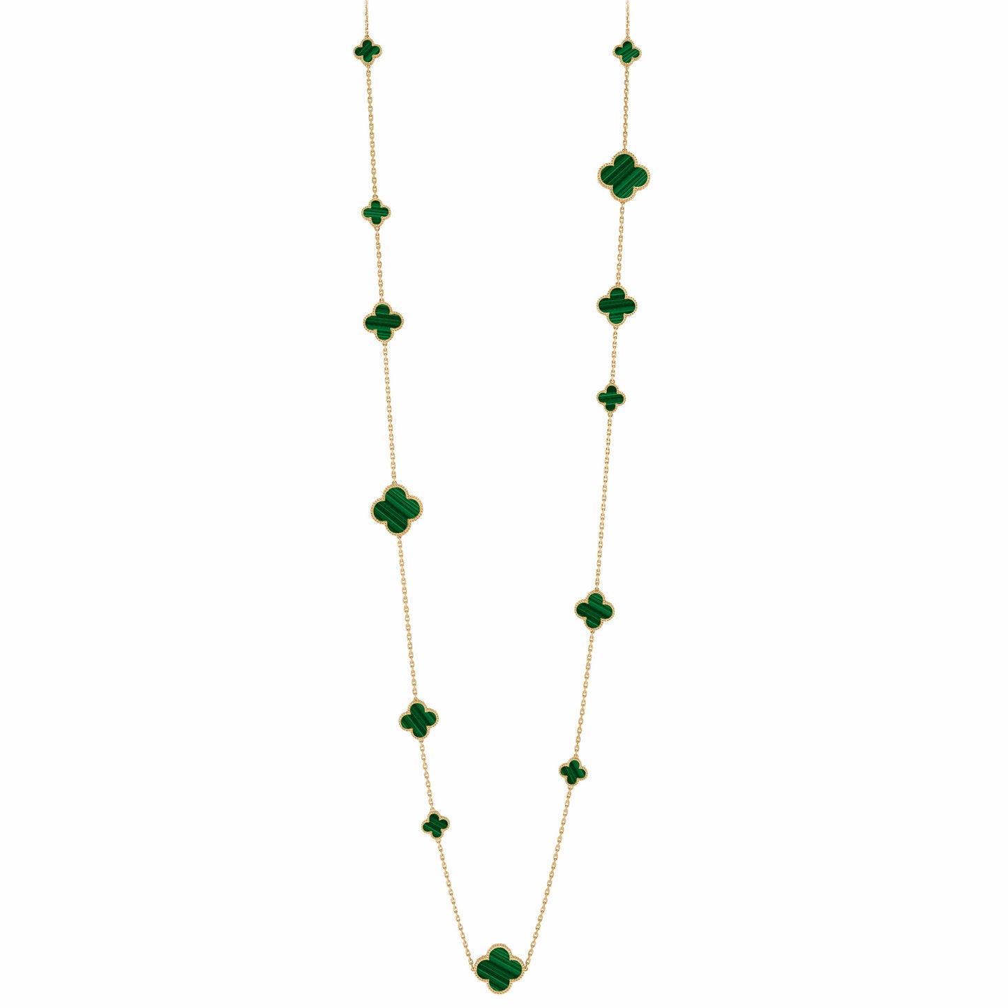 VCARO2AF00 guest version four-leaf clover 16 flower necklace