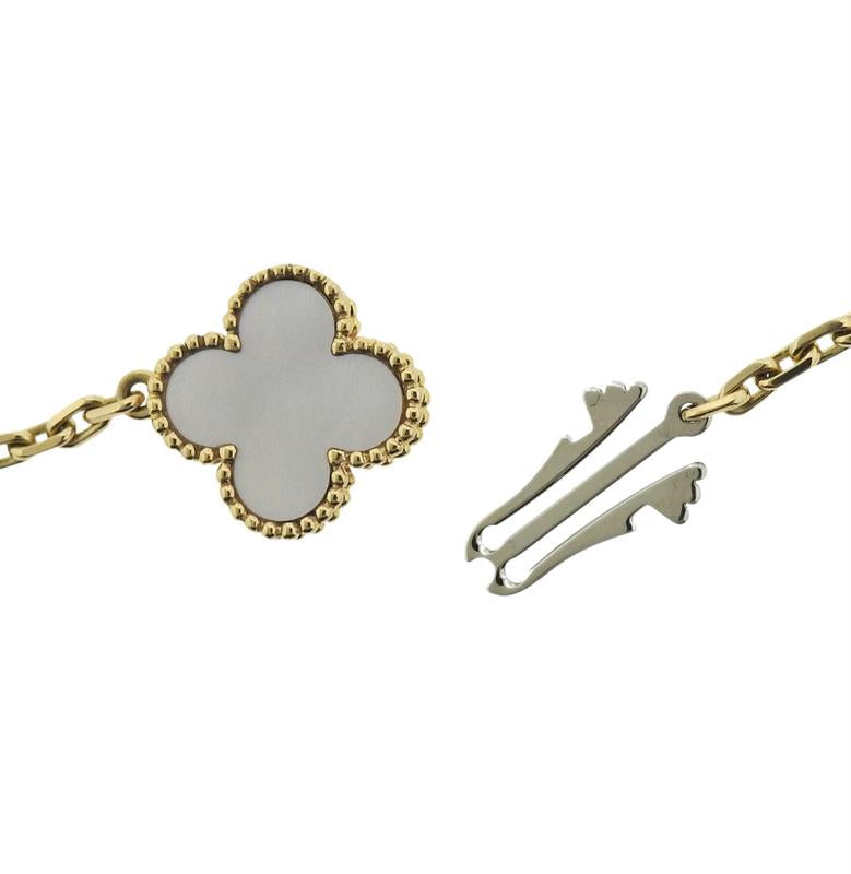 VCARO2AF00 guest version four-leaf clover 16 flower necklace