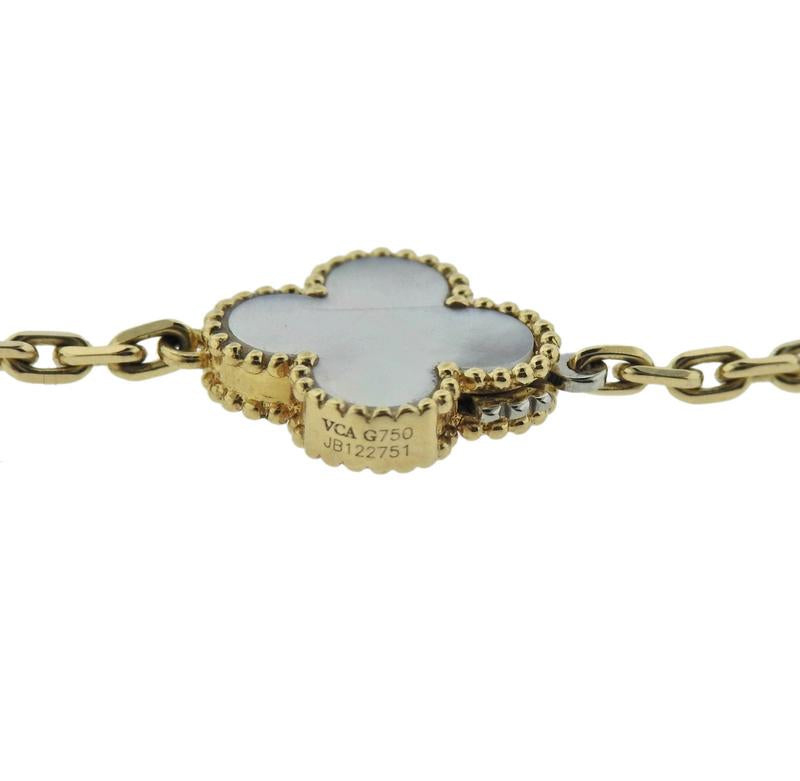 VCARO2AF00 guest version four-leaf clover 16 flower necklace
