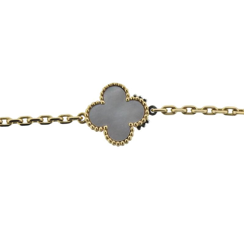 VCARO2AF00 guest version four-leaf clover 16 flower necklace