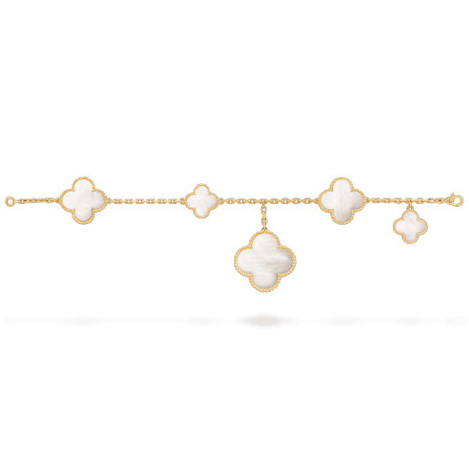VCARD78700 four-leaf clover five-flower chain length 190mm bracelet