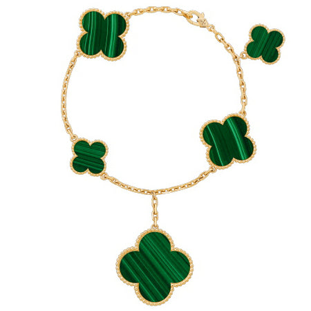 VCARD78700 four-leaf clover five-flower chain length 190mm bracelet
