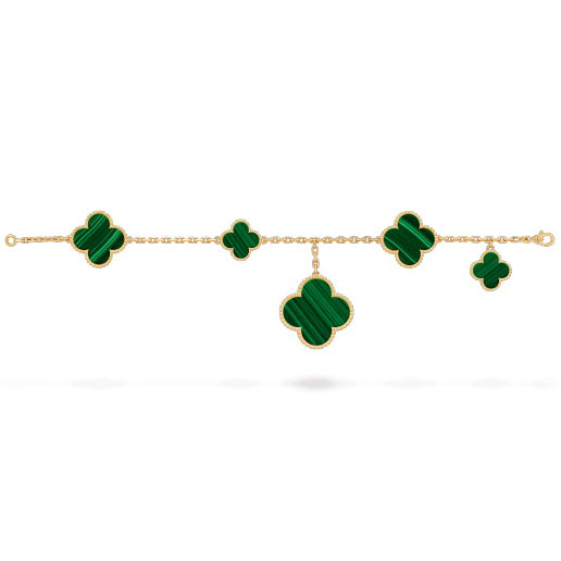 VCARD78700 four-leaf clover five-flower chain length 190mm bracelet
