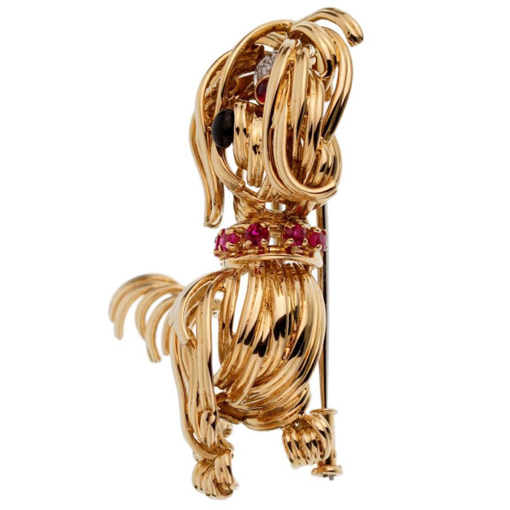 VCA8065497 Golden Retriever Poodle Brooch