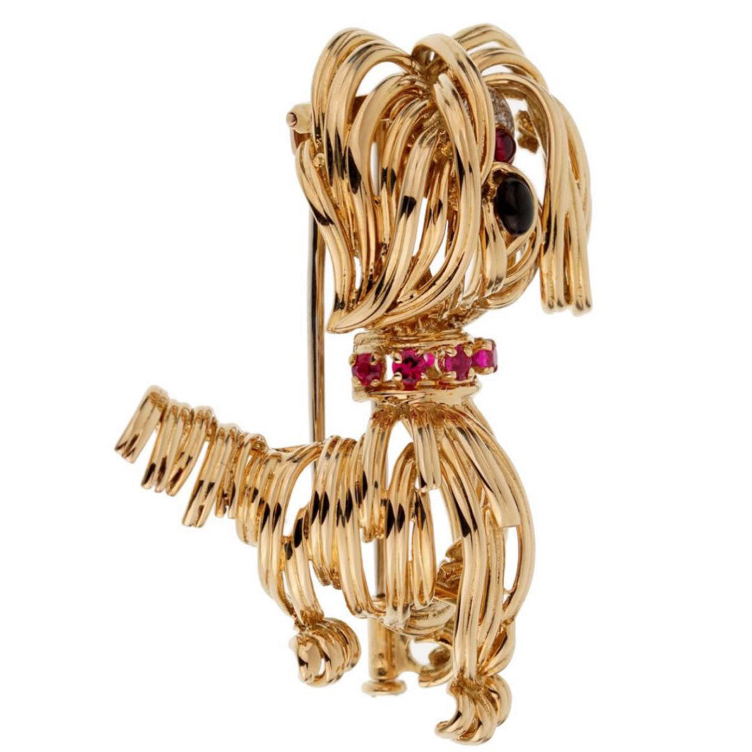 VCA8065497 Golden Retriever Poodle Brooch