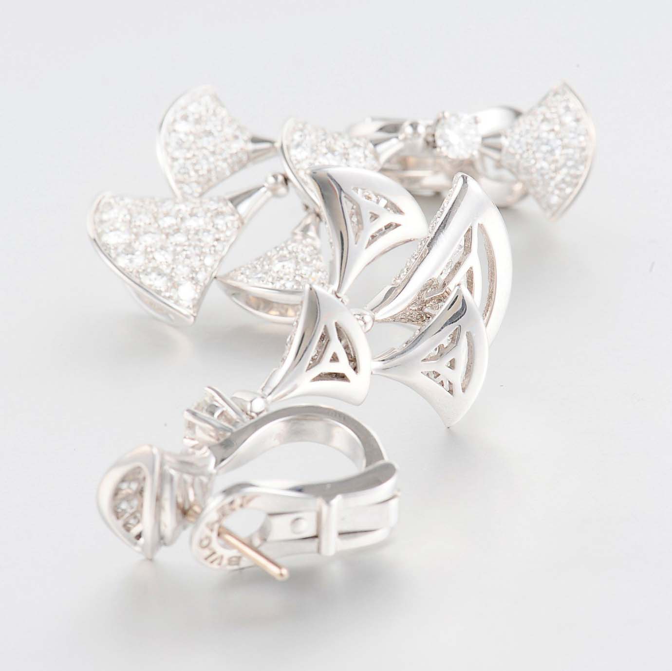 BGL-352809-OR857774 fan-shaped large set of full diamond fan skirt earrings